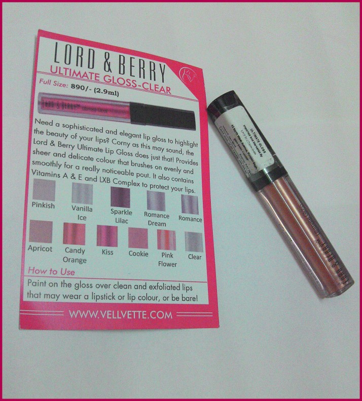 Lord and Berry Ultimate Lip Gloss